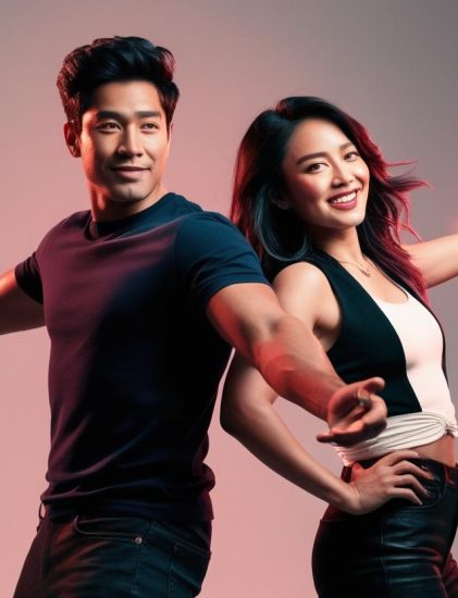 幫我畫一男一女，兩個身心靈的網紅